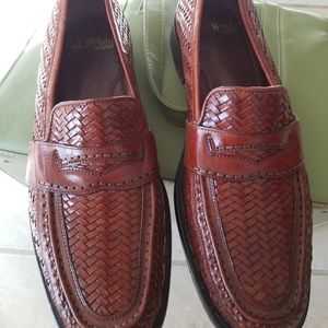 ET Wright ITALIAN woven leather loafers